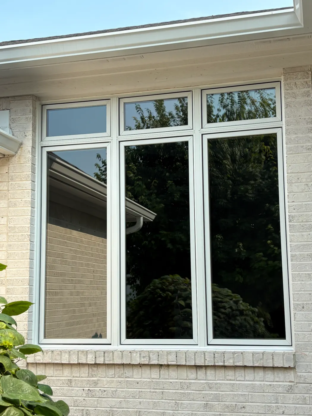 Energy-efficient windows installed in a Brookstone home