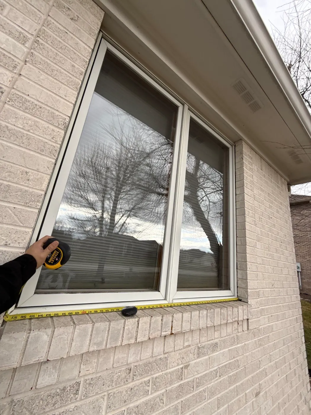 Window replacement documented in Brookstone